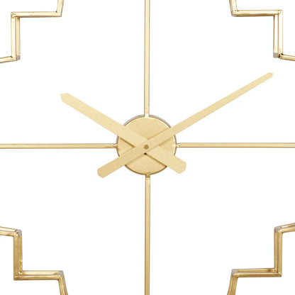 Home Decor: Gold Metal Wall Clock