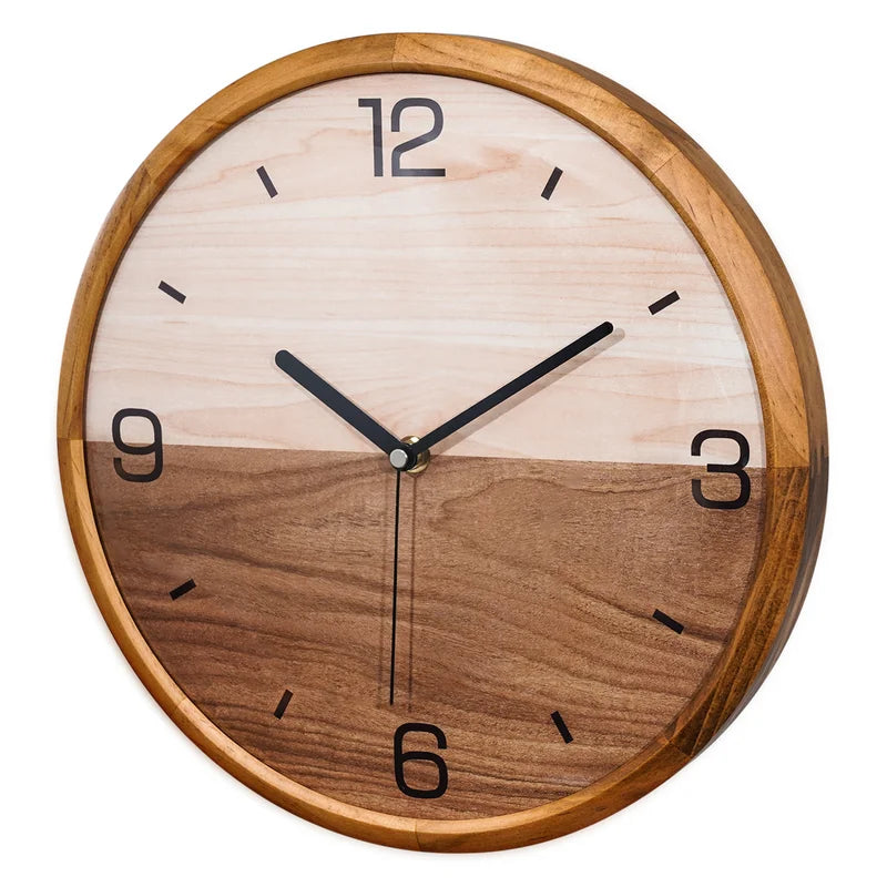 Home Decor: Round Wooden Wall Clock