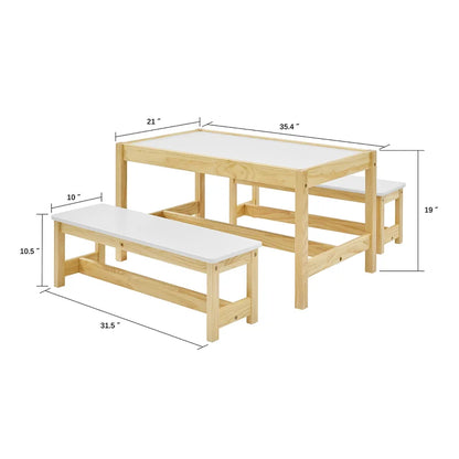 Kids Study Table: 35.43'' Desk Wooden