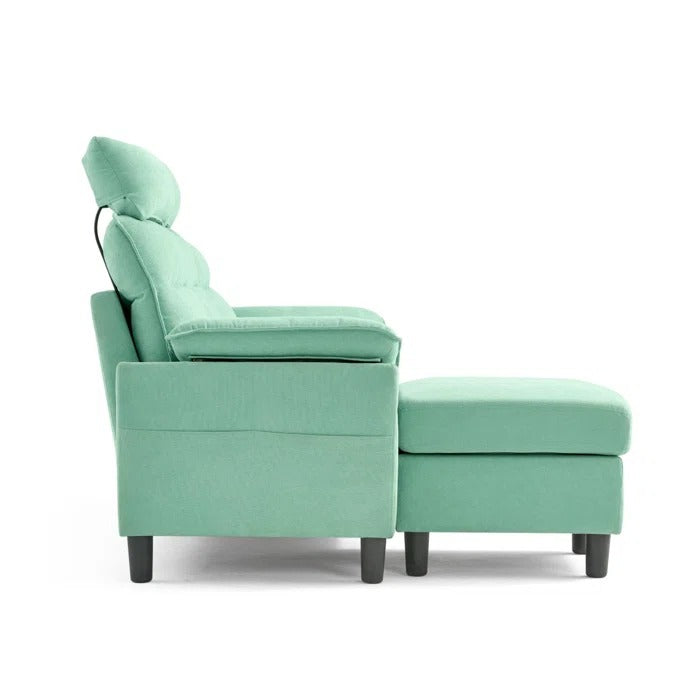 L Shape Sofa Set: L-Shaped 3-Seat Couch