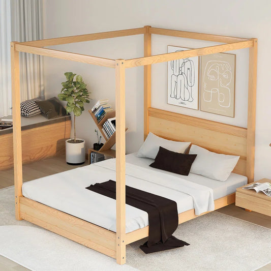 Poster Bed: Modern Wooden Bed