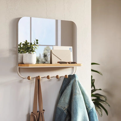 Wall Hook: Iron Wall Hanger With Mirror