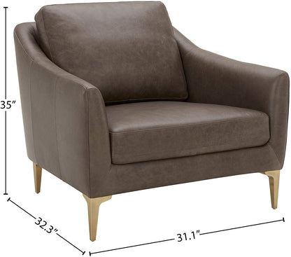 Sofa Chair: Blue, Cognac Leatherette, Grey Leatherette, Light Grey