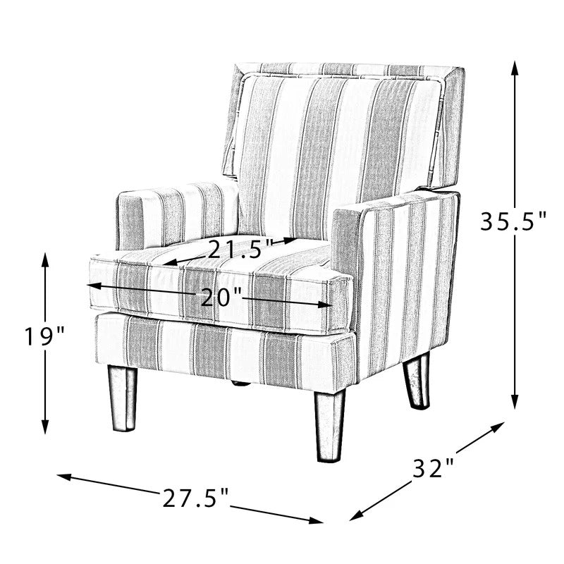 1 Seater Sofa Set : KIA 27.5'' Wide Armchair