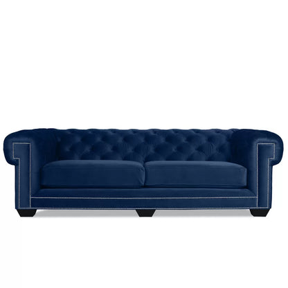  4 Seater Sofa Set 103'' Velvet Rolled Arm