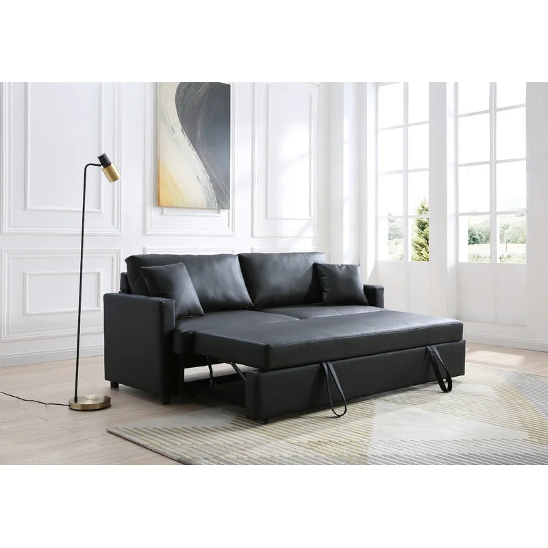 4 Seater Sofa Set: 78'' Square Arm Sofa Bed