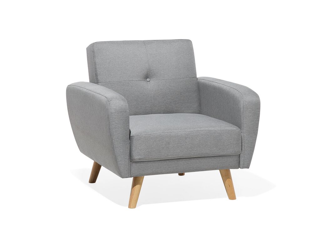 8 Seater Sofa Set: Grey Fabric Living Room Sofa Set