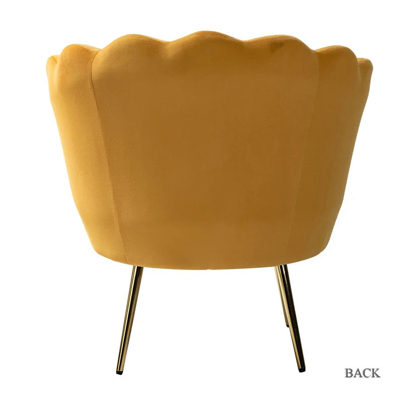 Barrel Chair: 30'' Wide Velvet Barrel Chair