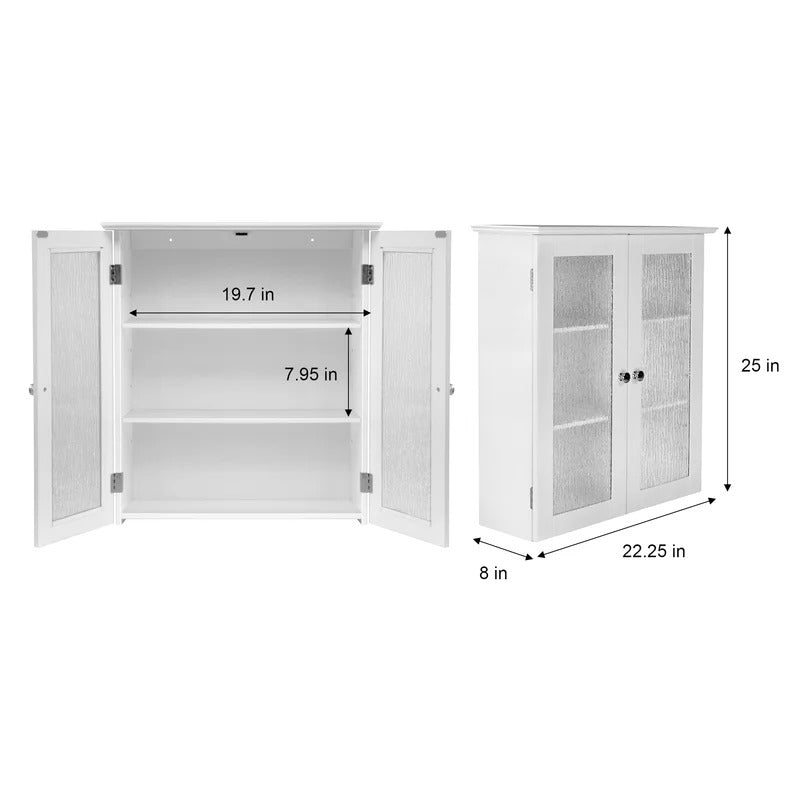 Bathroom Cabinets: 22.25'' W x 25'' H x 8'' D Bathroom Cabinet