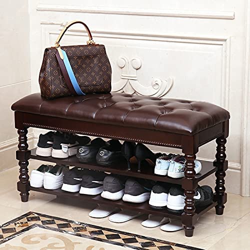 Benches: Vintage Shoe Rack with Seating for Entryway