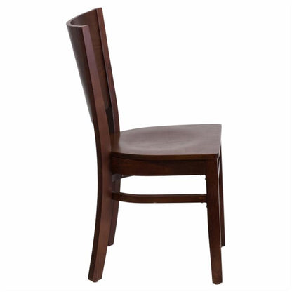 Cafe Chair: 8.25 in. Solid Back Restaurant Chair