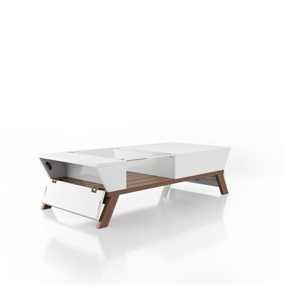 Center Table: 4 Legs Coffee Table with Storage
