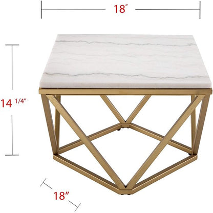 Center Table: Marble Top Center Coffee Table