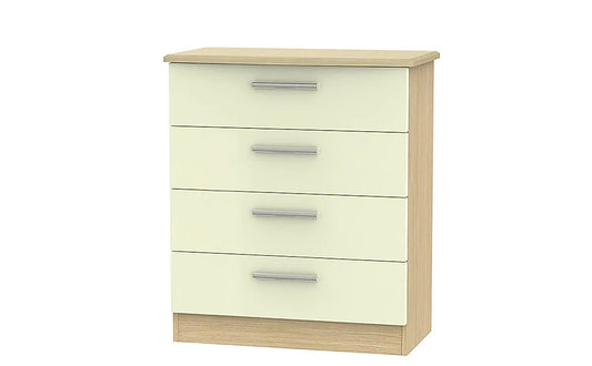 Chest Of Drawers : Oak 4 Drawer Chest Of Drawers