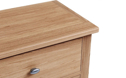 Chest of Drawers: Arden Light Oak 6 Drawer Chest of Drawers