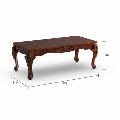 Coffee Table set: Traditional 3 Piece Wooden Coffee Table Set