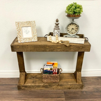 Console Table : Solid Wood Console Table