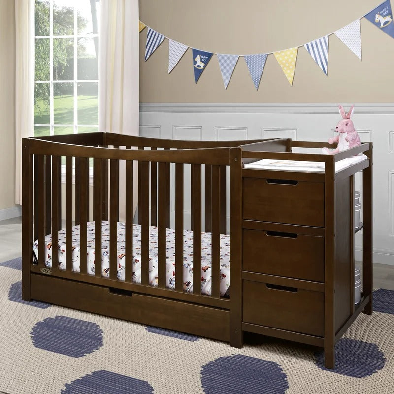 Cribs: 4-in-1 Convertible Crib and Changer with Storage
