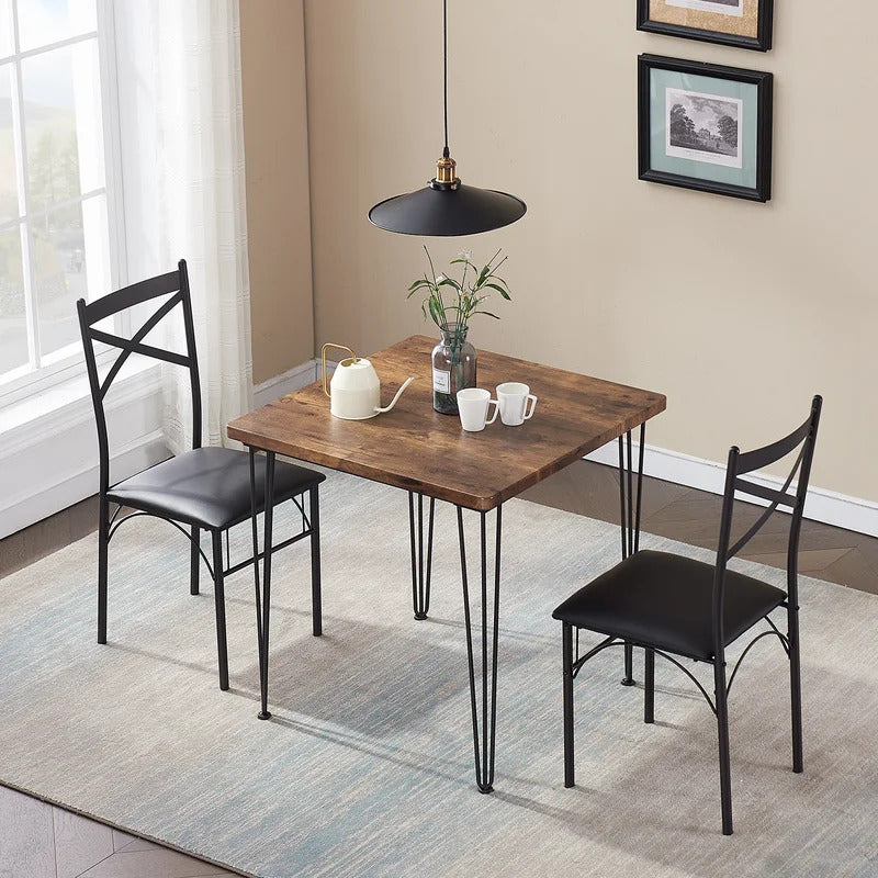 Dining Set 3 Piece 2 Seater Dining Set GKW Retail