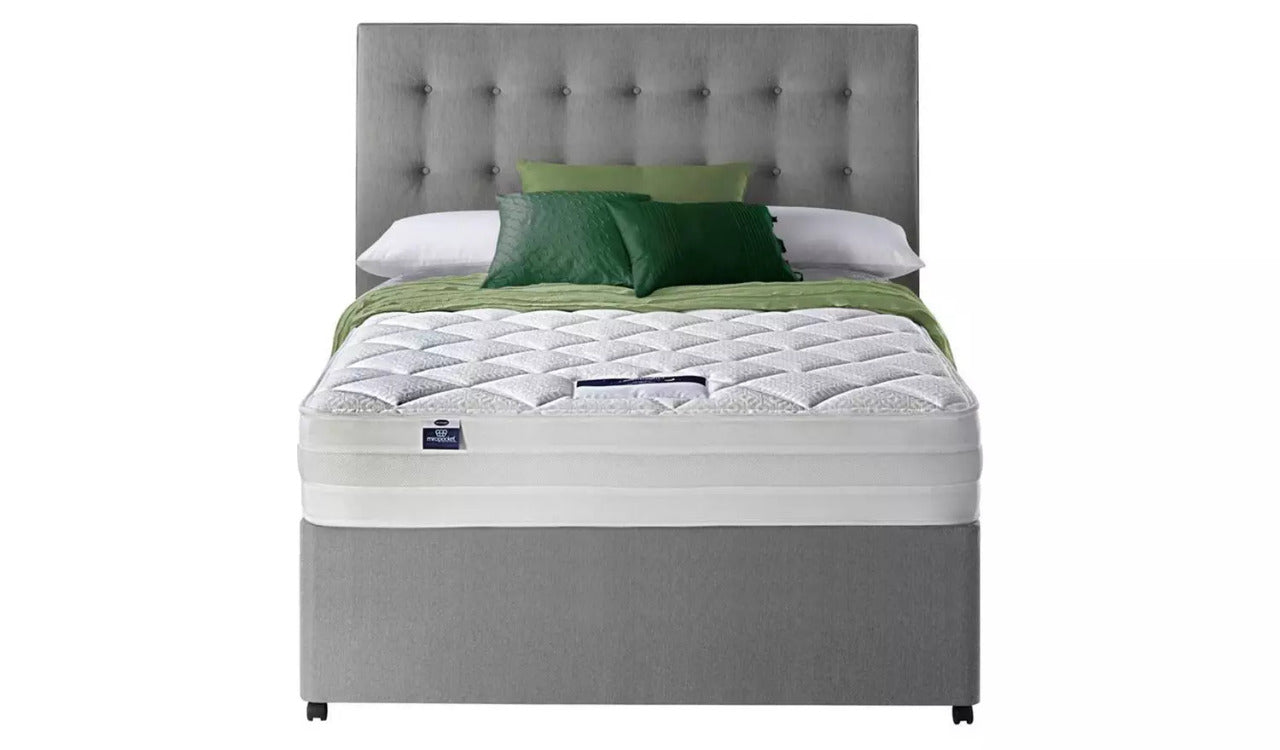 Double Bed: Grey Double Bed