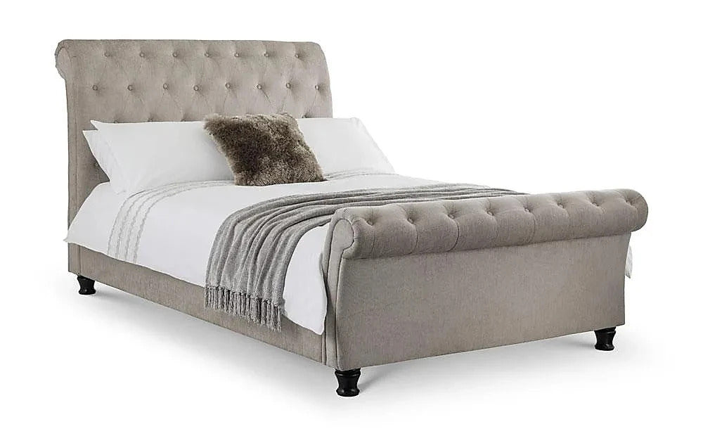 Double Bed: Modern Velvet Double Bed