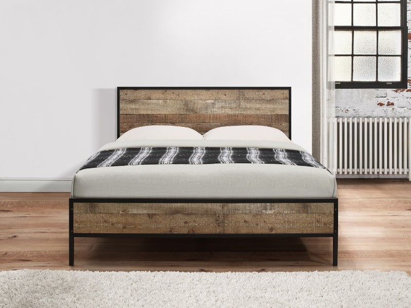 Double Bed Rustic Double Bed
