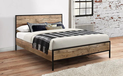 Double Bed: Rustic Double Bed