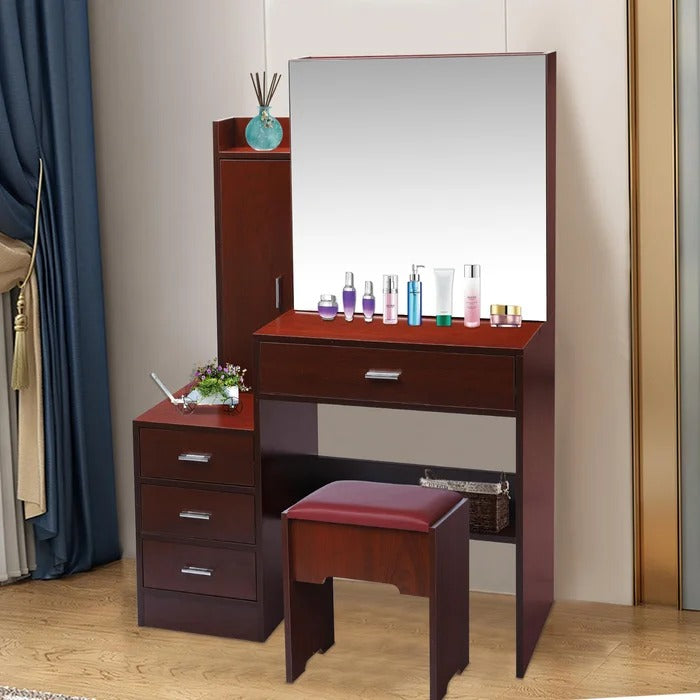 Mirror Console Table Hallway Dressing Table Stool Mirrored Furniture Makeup  Desk