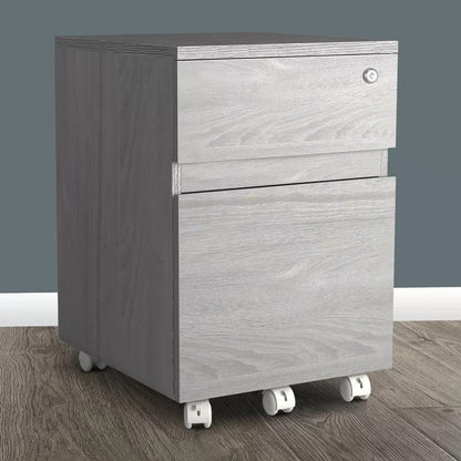 File Cabinets : 15.75'' Wide 2 -Drawer Mobile Vertical Filing Cabinet