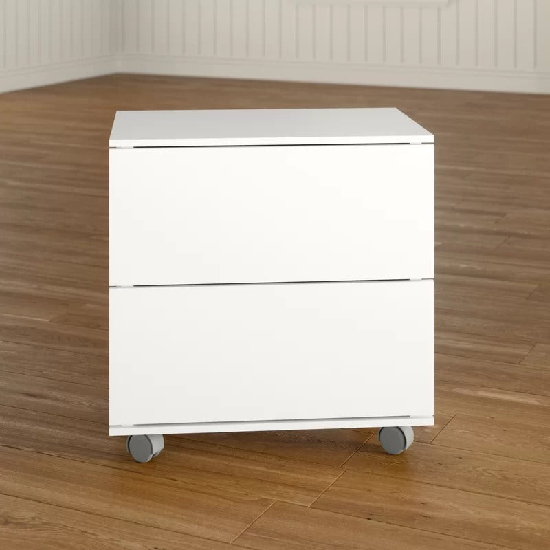 Filing Cabinet : 23.62'' Wide 2 -Drawer Mobile Lateral File Cabinet