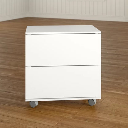 Filing Cabinet : 23.62'' Wide 2 -Drawer Mobile Lateral File Cabinet