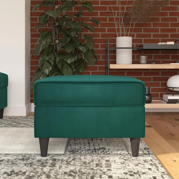 Foot Stool:  24'' Wide Square Storage Ottoman with Storage