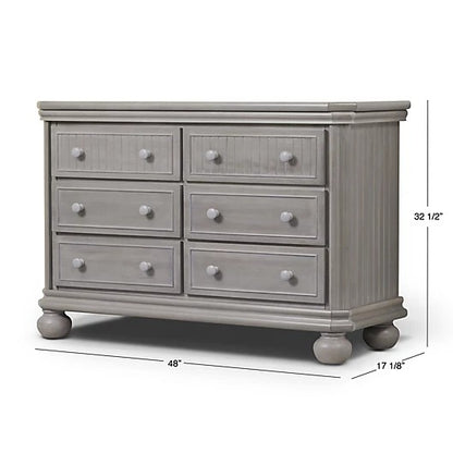Kids Chest Of Drawers : 6 Drawer Double Dresser