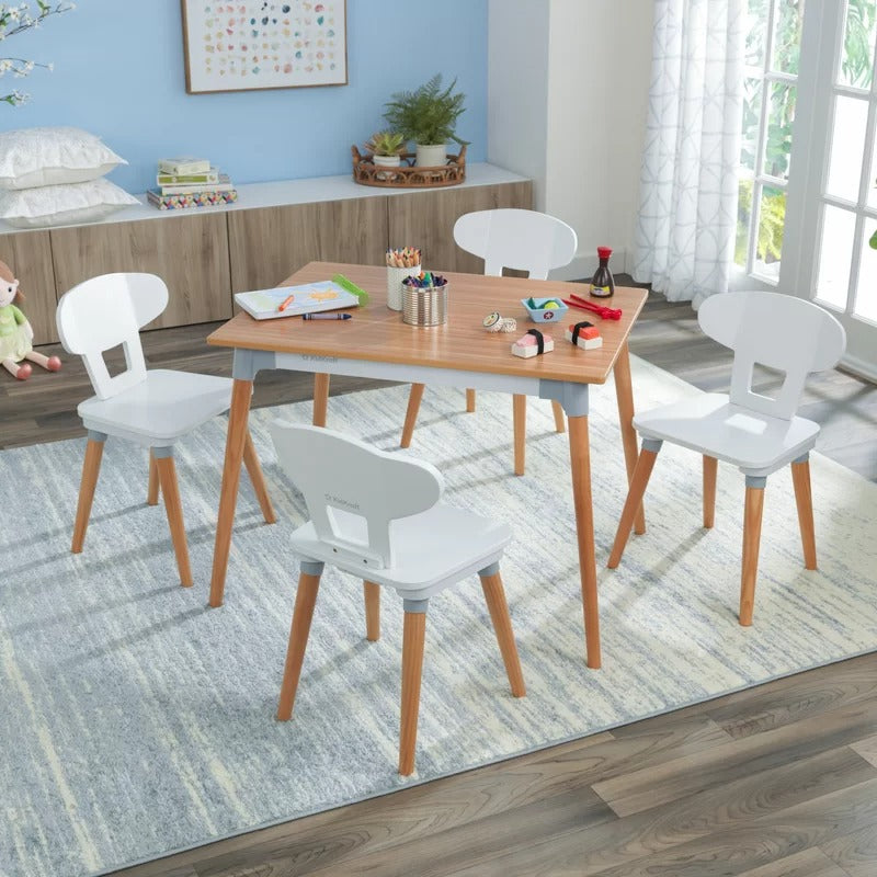 Kids 5 piece table sales and chairs