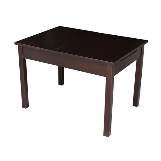 Kids Writing Table: Solid Wood Rectangular Play / Activity Table