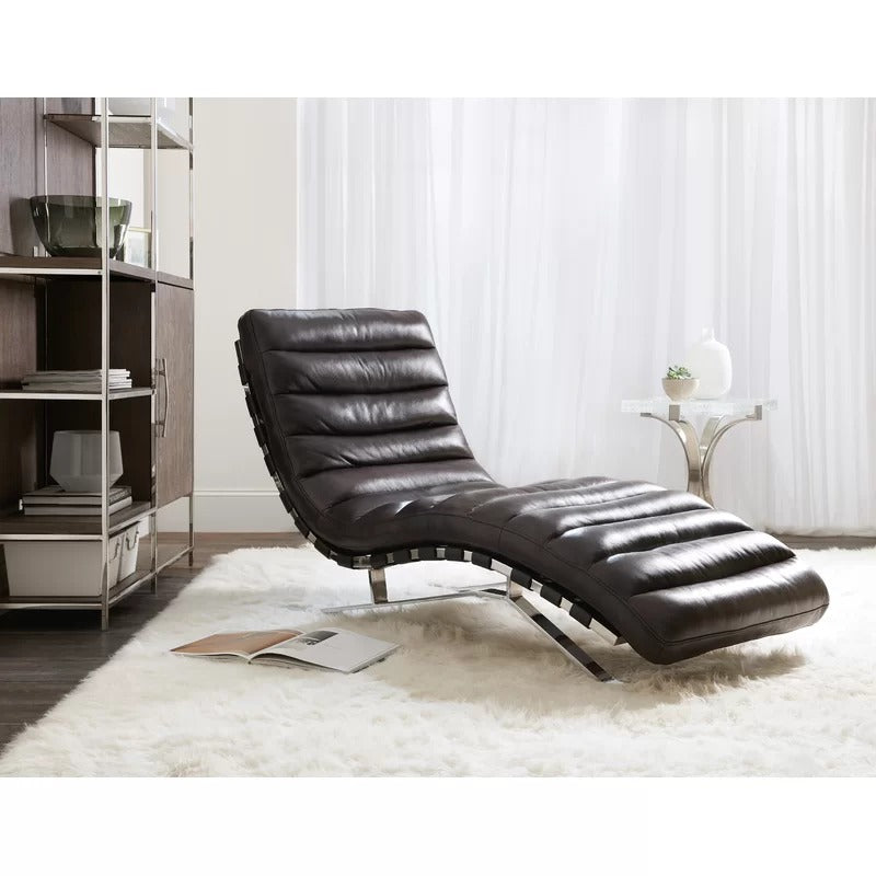 Lounge Chair Kerano Leather Chaise Lounge GKW Retail