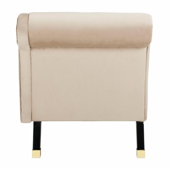 Lounge Chair: Kunim Velvet Chaise with Pillow