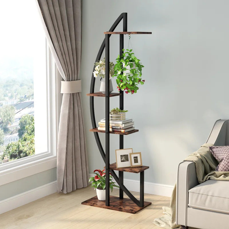 Plant Stand: Free Form Curved Design Plant Stand