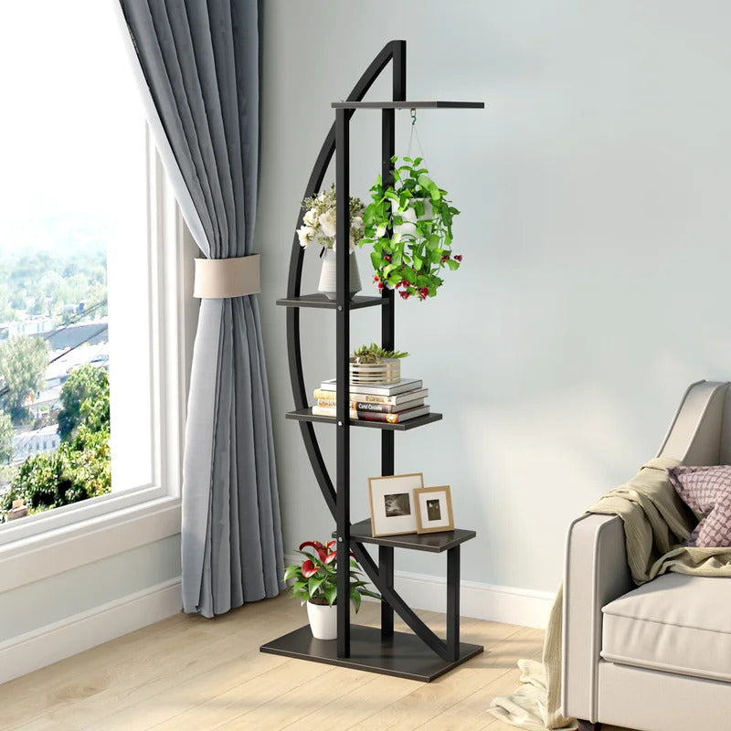 Plant Stand: Free Form Curved Design Plant Stand