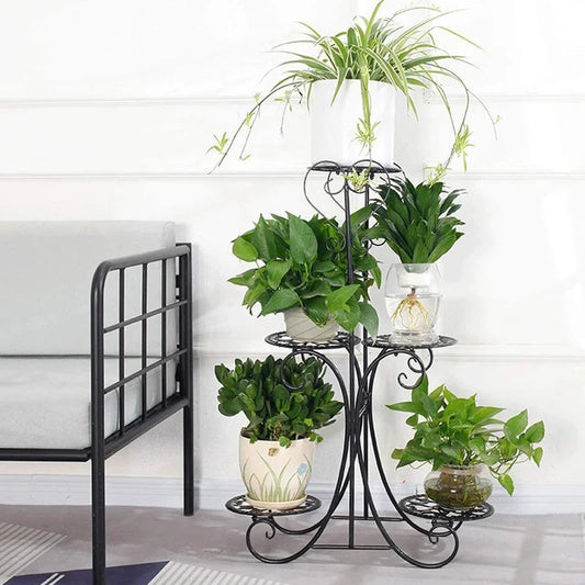 Plant Stand: Multi-Tiered Round Plant Stand