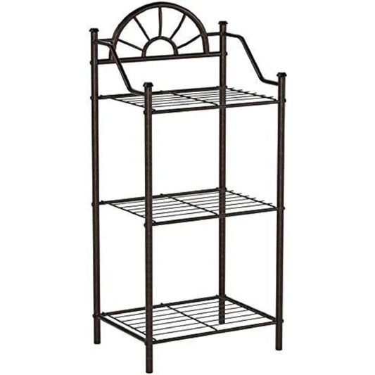Plant Stand: Rectangular Metal Multi-Tiered Plant Stand