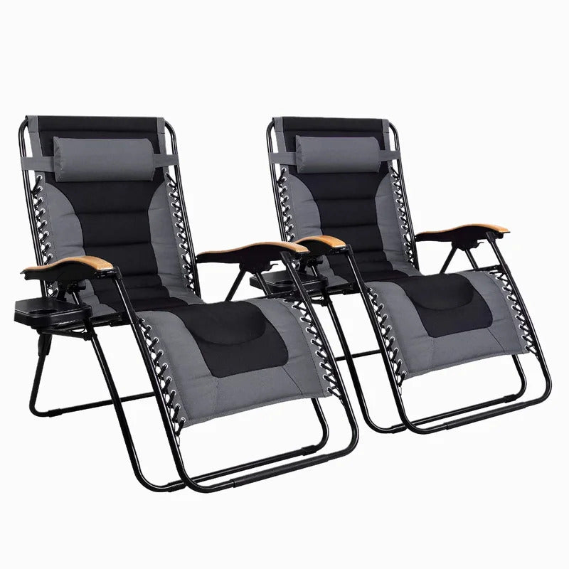 Portable Chair Portable Reclining Zero Gravity Chair with Cushion