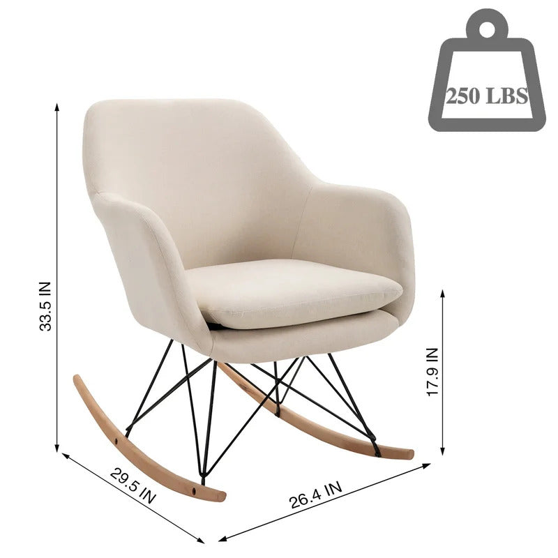 Rocking Chair: Modern Fabric Rocking Chair