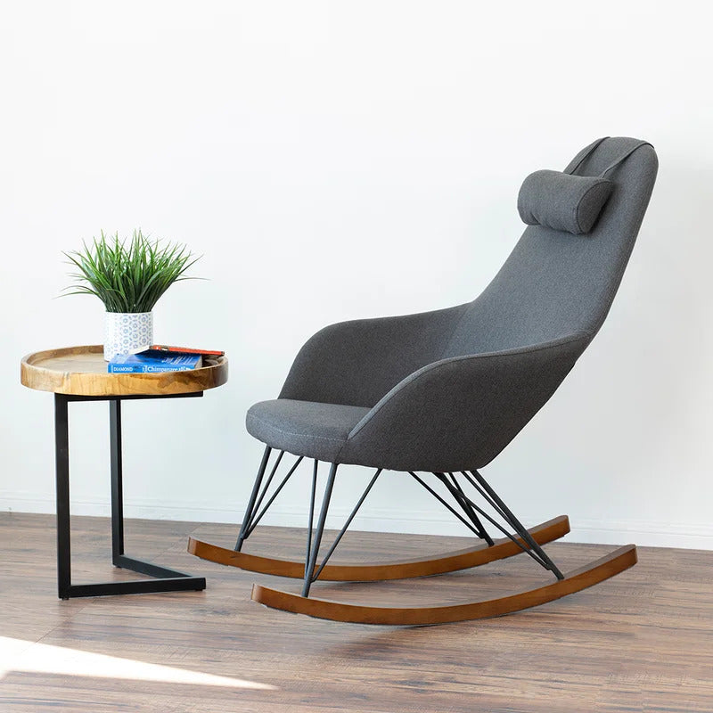 Rocking Chair: Modern fabric Rocking Chair