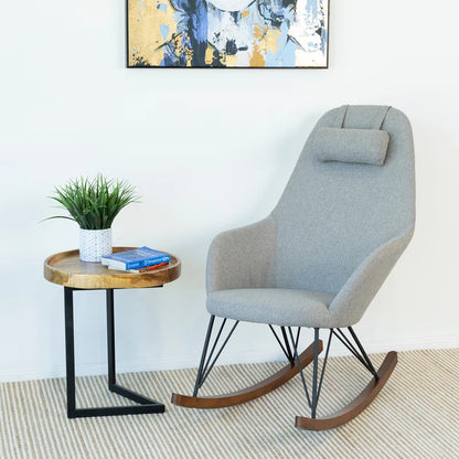 Rocking Chair: Modern fabric Rocking Chair