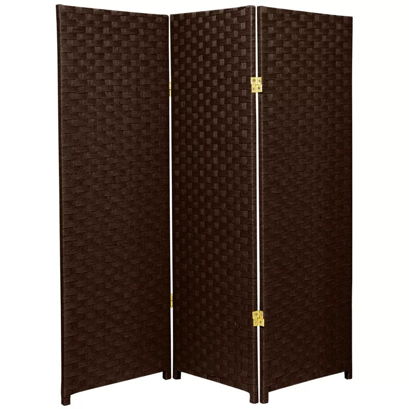 Room Dividers: 48'' W x 48'' H 3 - Panel Solid Wood Folding Room Divider