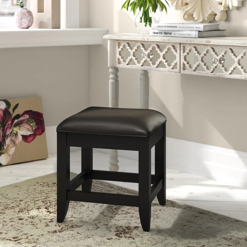 Seating Stool: Black Vanity Stool – GKW Retail