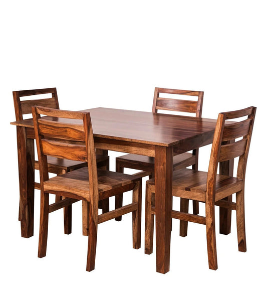Sheesham Furniture:-Solid Wood Dining Set in Natural finish 