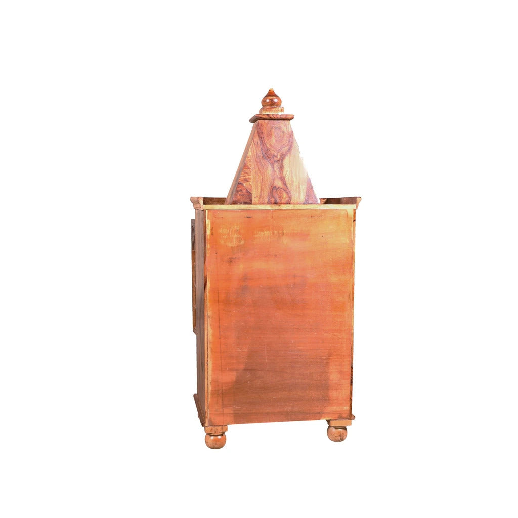 Sheesham Furniture Solid Wood Temple in Honey Finished Mandir