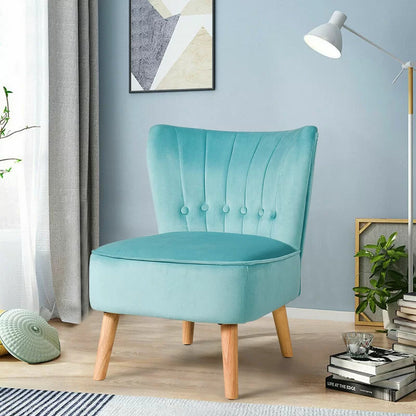 Slipper Chair: 21'' Wide Velvet Slipper Chair